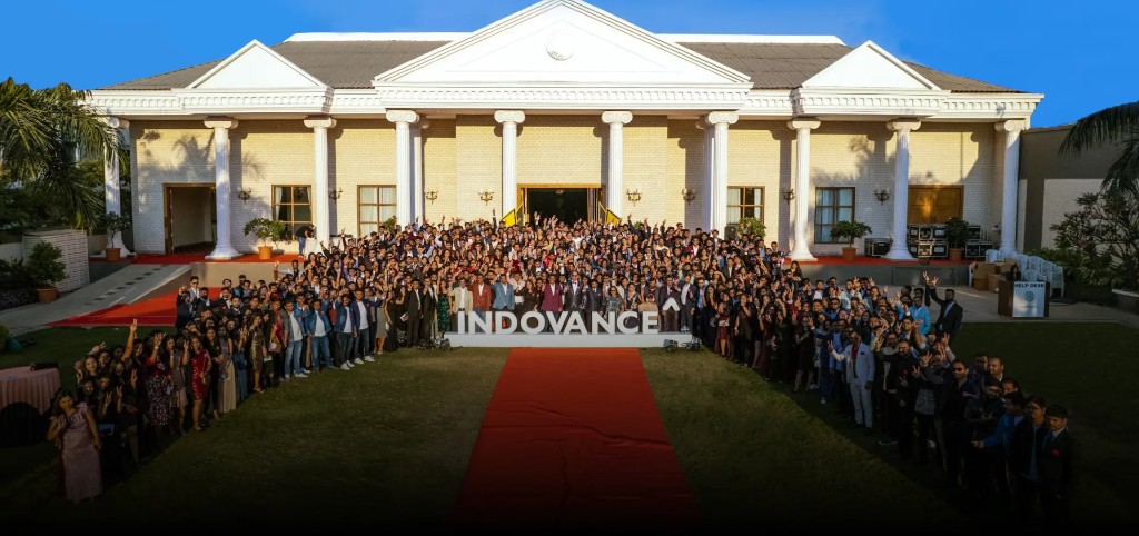 The Indovance team gathered outside their offices