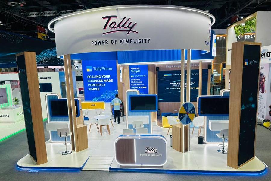 Tally Solutions exhibition booth at GITEX